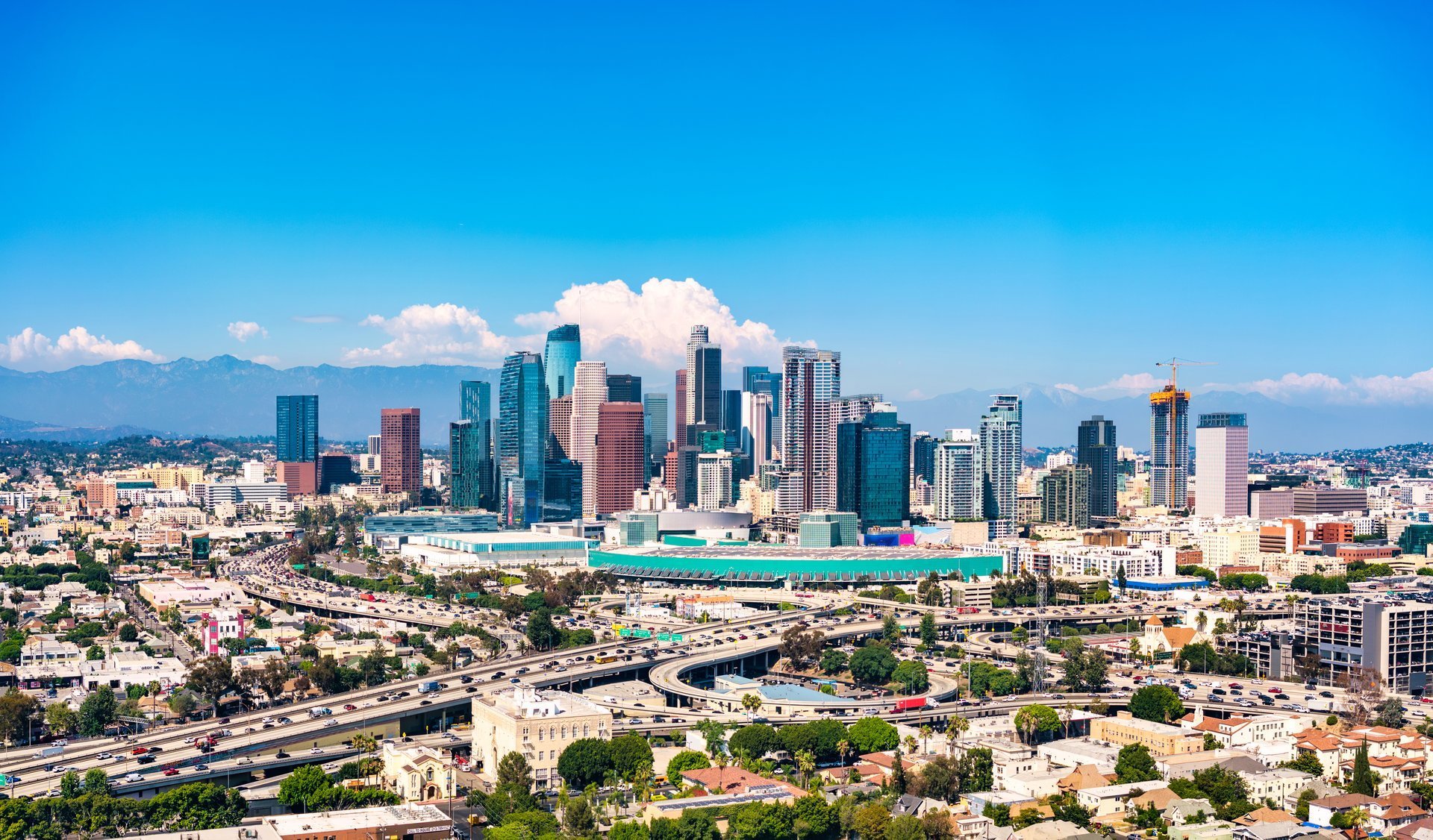 Los Angeles California Drone Aerial